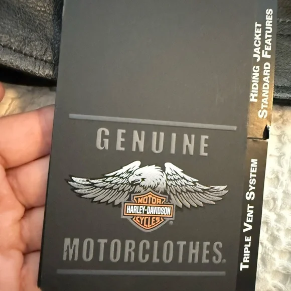 Harley-Davidson Black and Tan Leather Brand new riding jacket - Picture 5 of 5